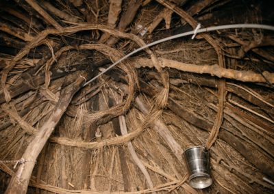 Mud thatched roof